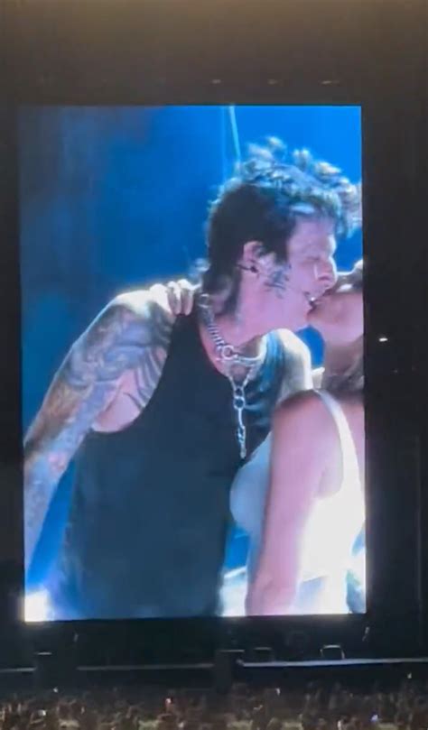 Tommy Lee’s wife Brittany Furlan flashes her chest to crowd